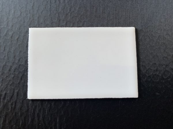 White Rectangle Steel Tile - 60mm x 40mm